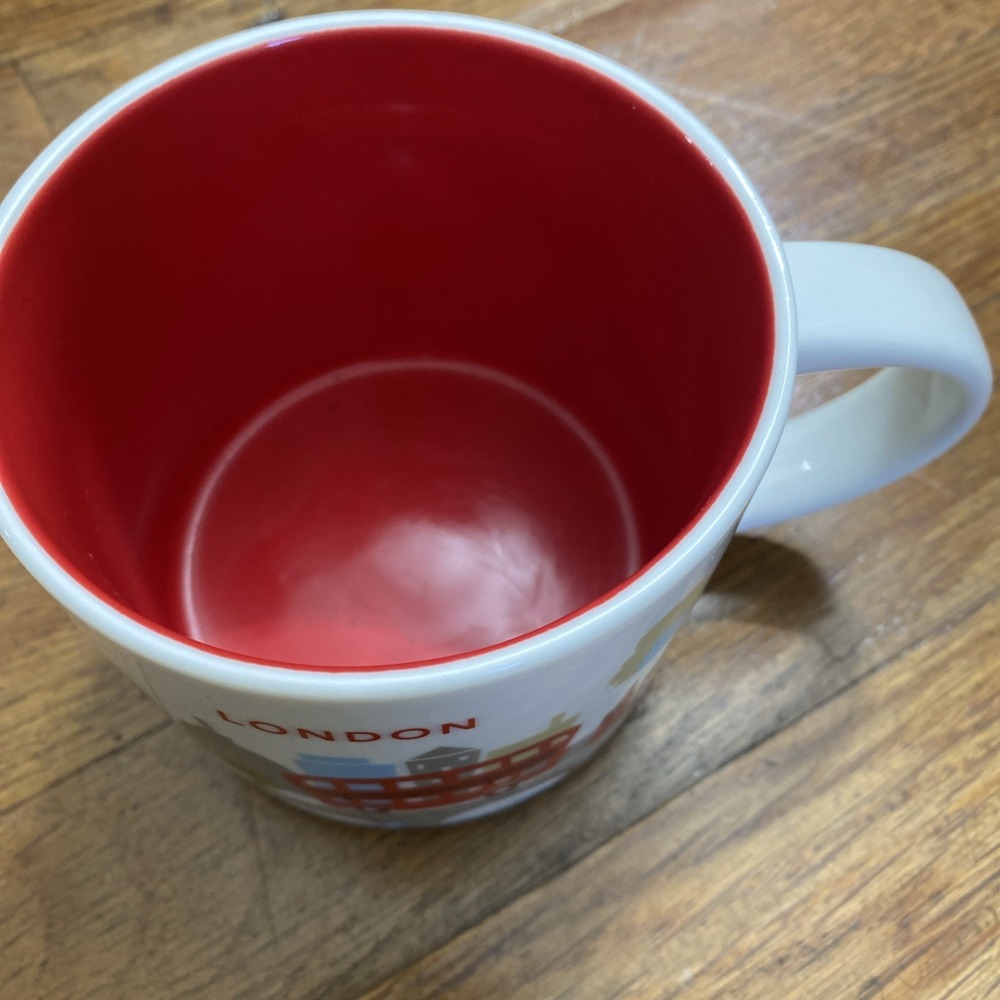 Starbucks London You are Here Collection Mug 14 oz Red & White - Picture 2 of 6